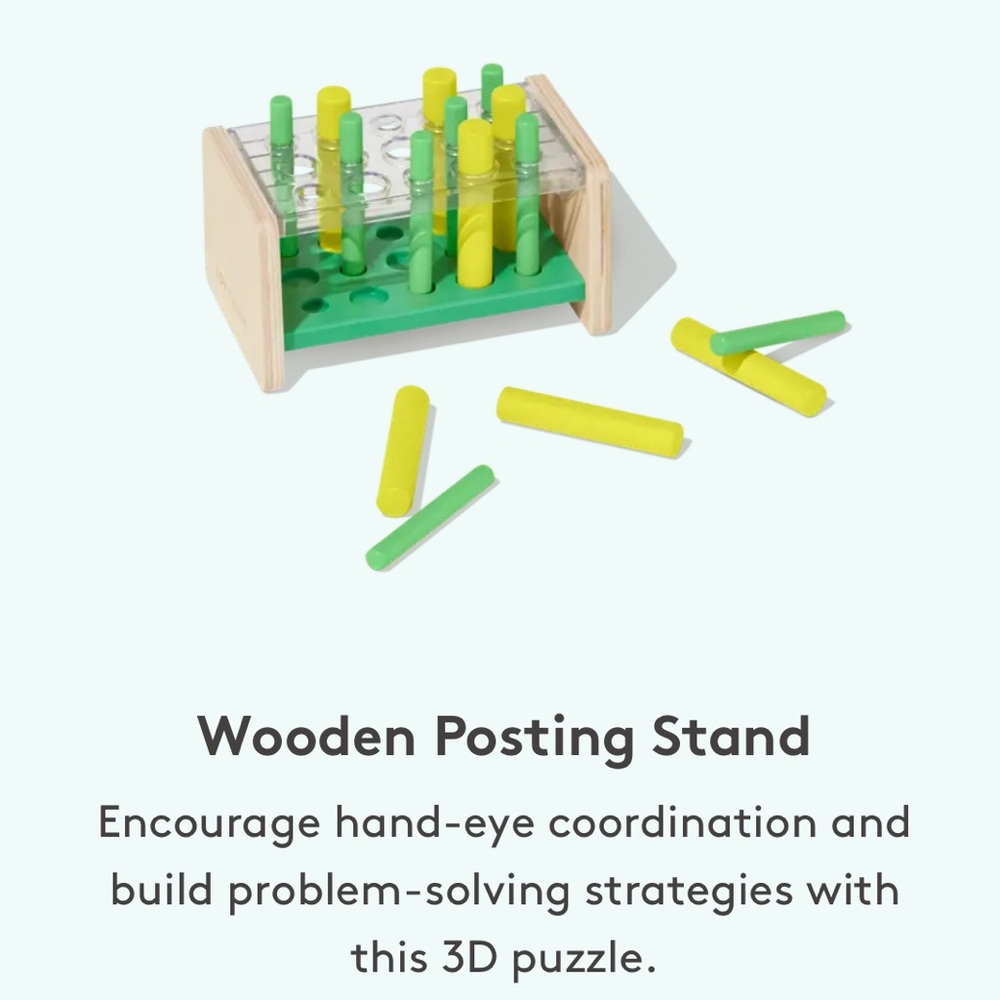 Lovevery Wooden Posting Stand Brand New